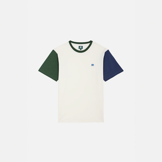 Organic Color Block T-Shirt Natural