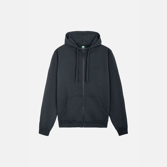 Essential Zip Hoodie Bitumen Grey