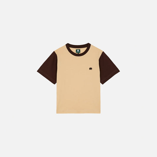 Women's Color Block T-Shirt Gray Sand
