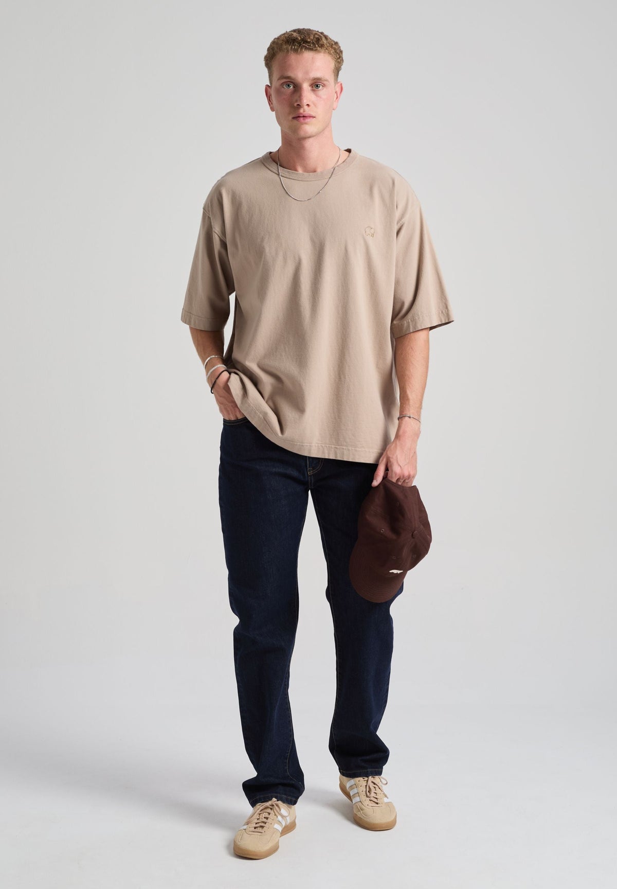 Essential Oversized T-Shirt Moon Rock Grey
