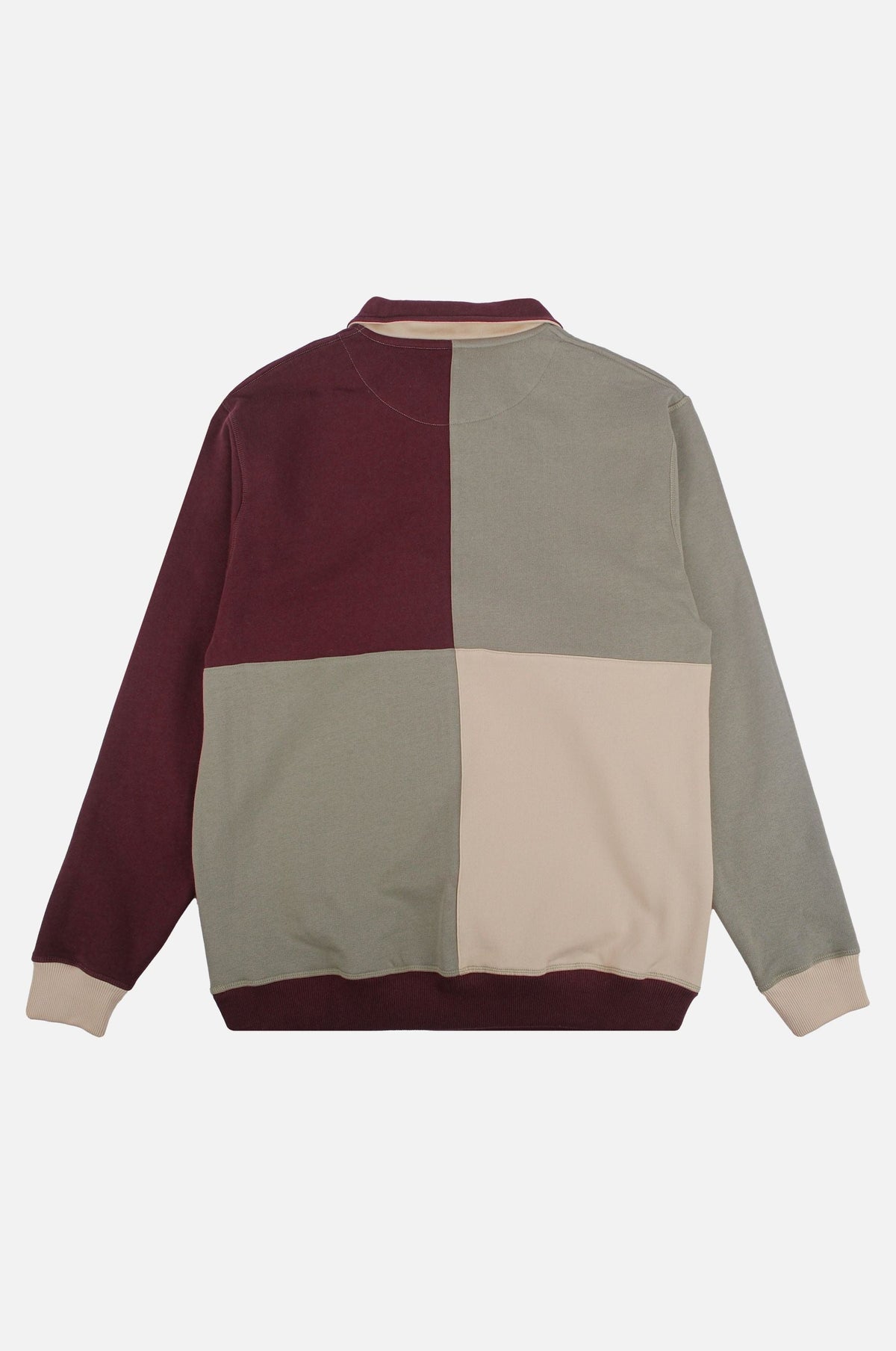 Color Block Quarter Zip Sweatshirt