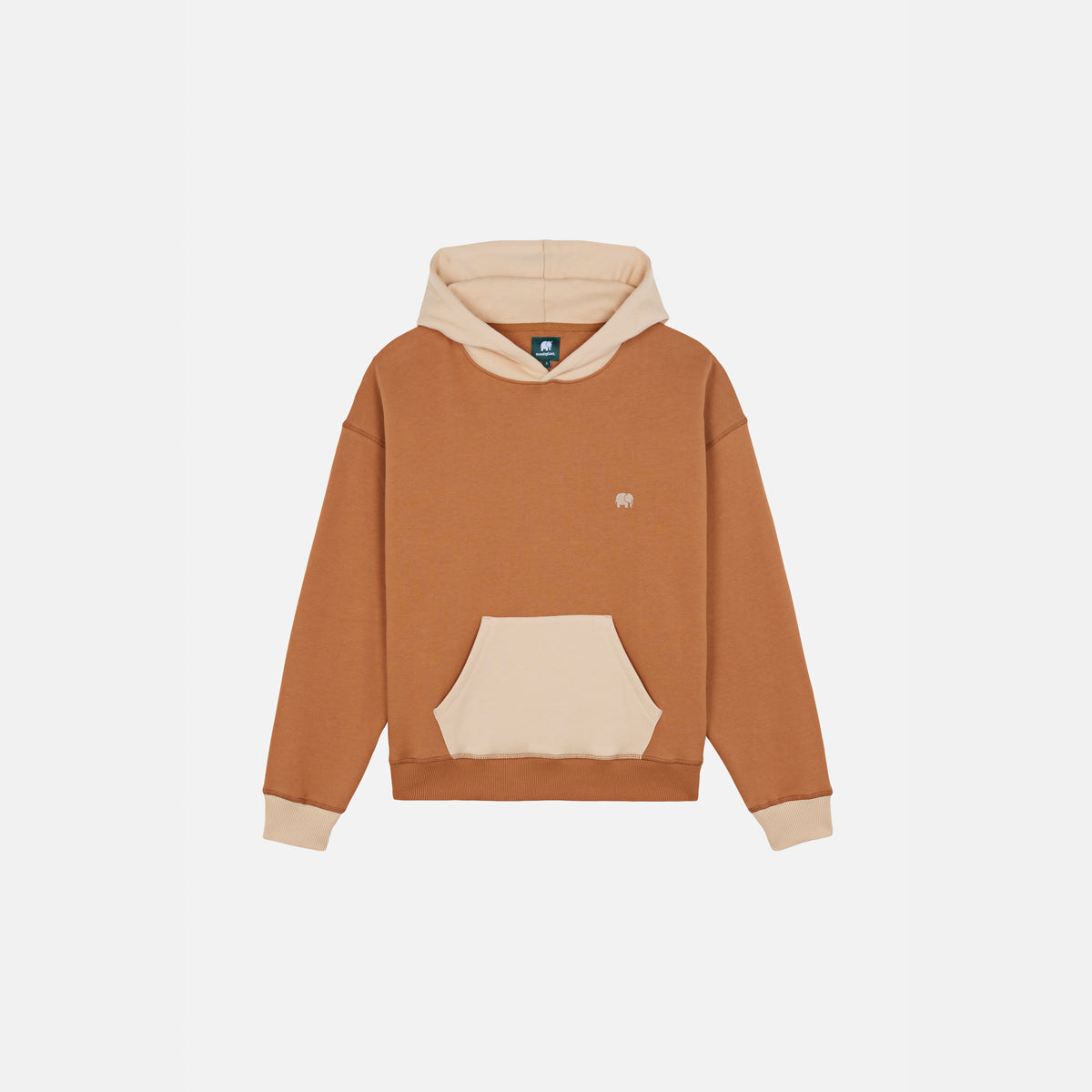 Women's Color Block Hoodie Cashew